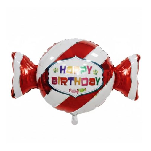 Кулька фігура Цукерка "Happy Birthday" з гелієм