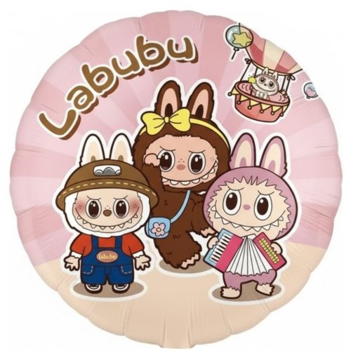 Кулька круг 01 LABUBU | Лабубу з гелієм