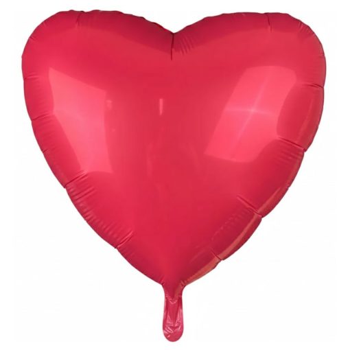 Кулька серце Пастель Полуничне | 45 см з гелієм