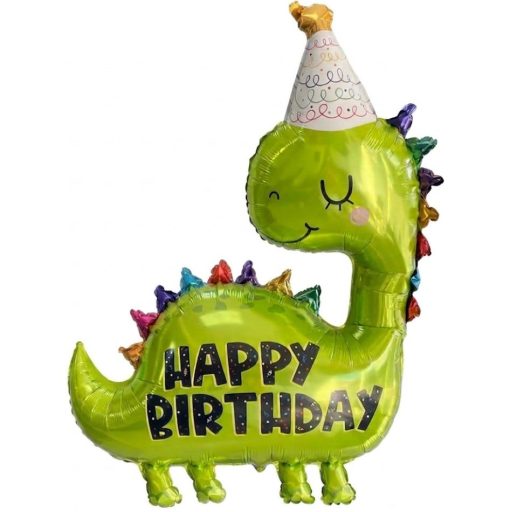 Кулька фігура Динозаврик Happy Birthday з гелієм